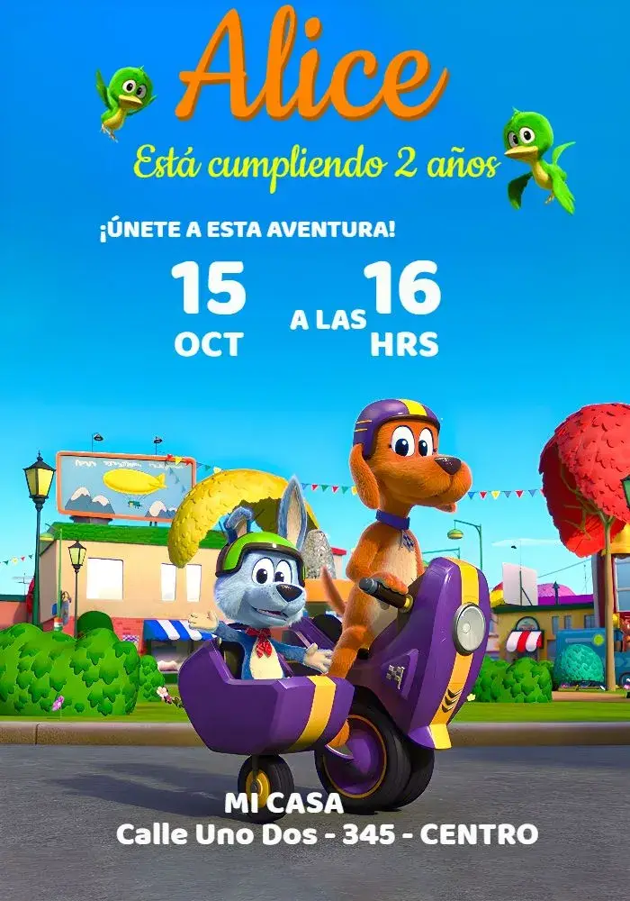 Invitación Vamos Perro Vaicachorro