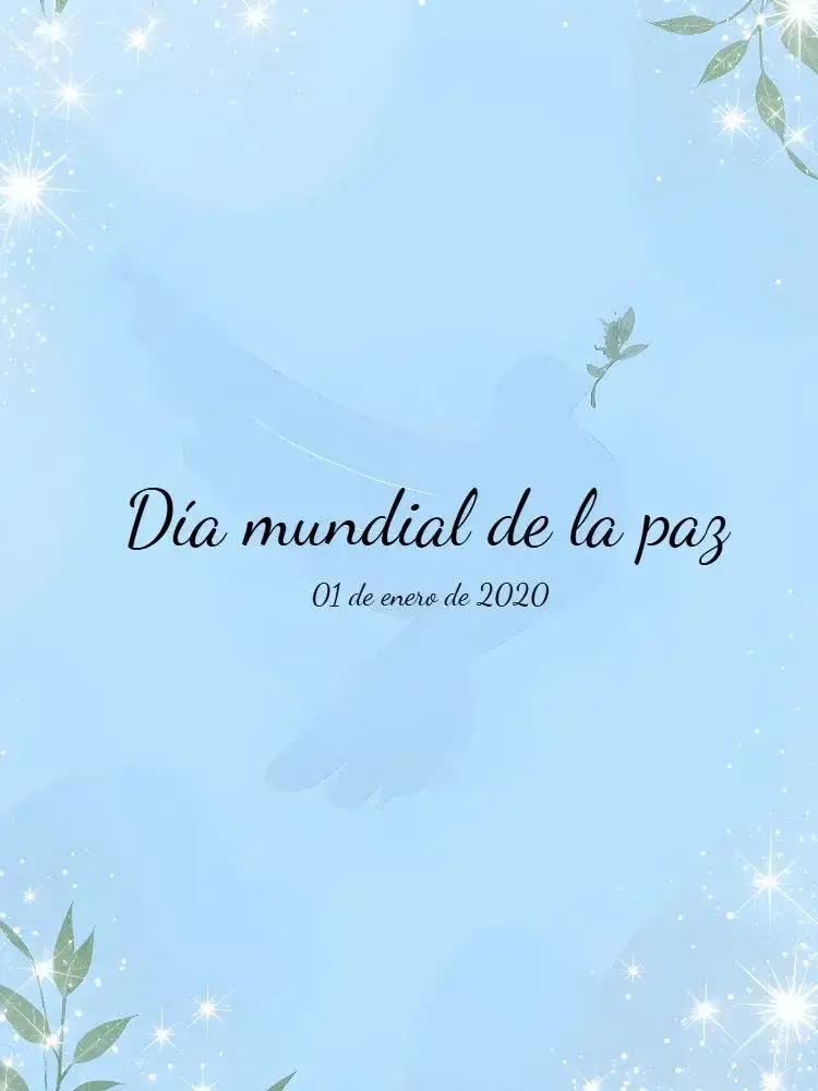 Publicación Día Mundial De La Paz Alegría