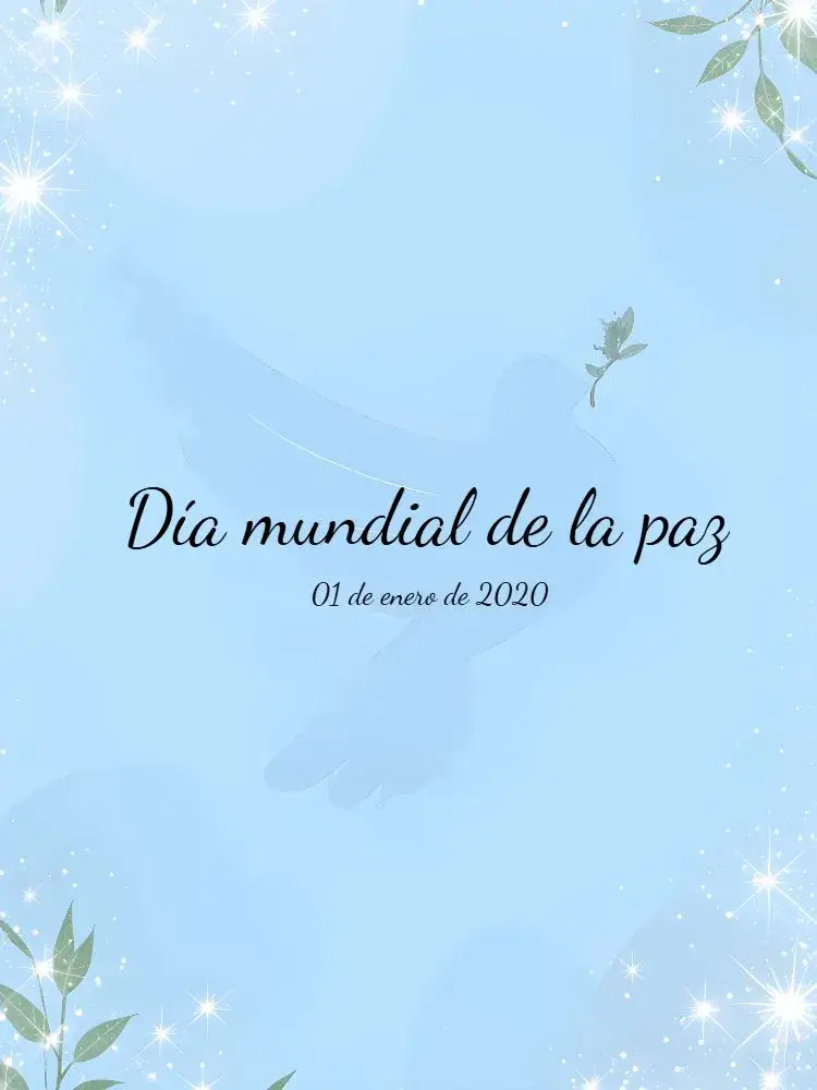 Invitación Publicación Día Mundial De La Paz Alegría