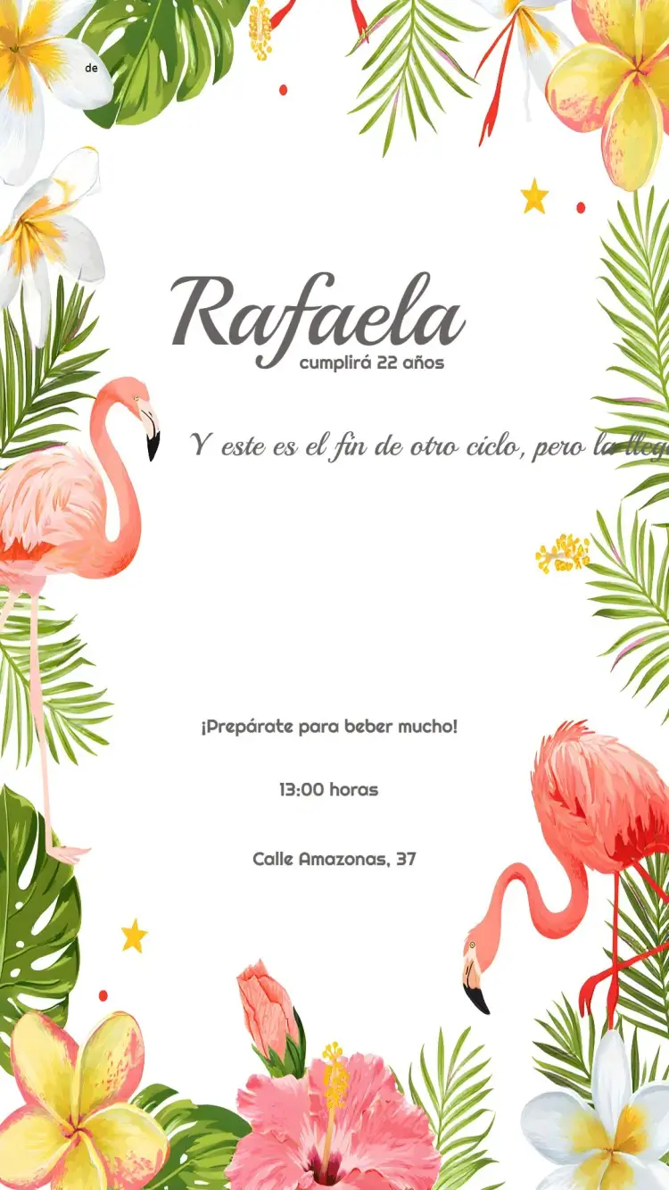 Invitación Tropical Fácil