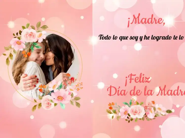 Tarjeta Del Día De La Madre Con Foto Felicitaciones