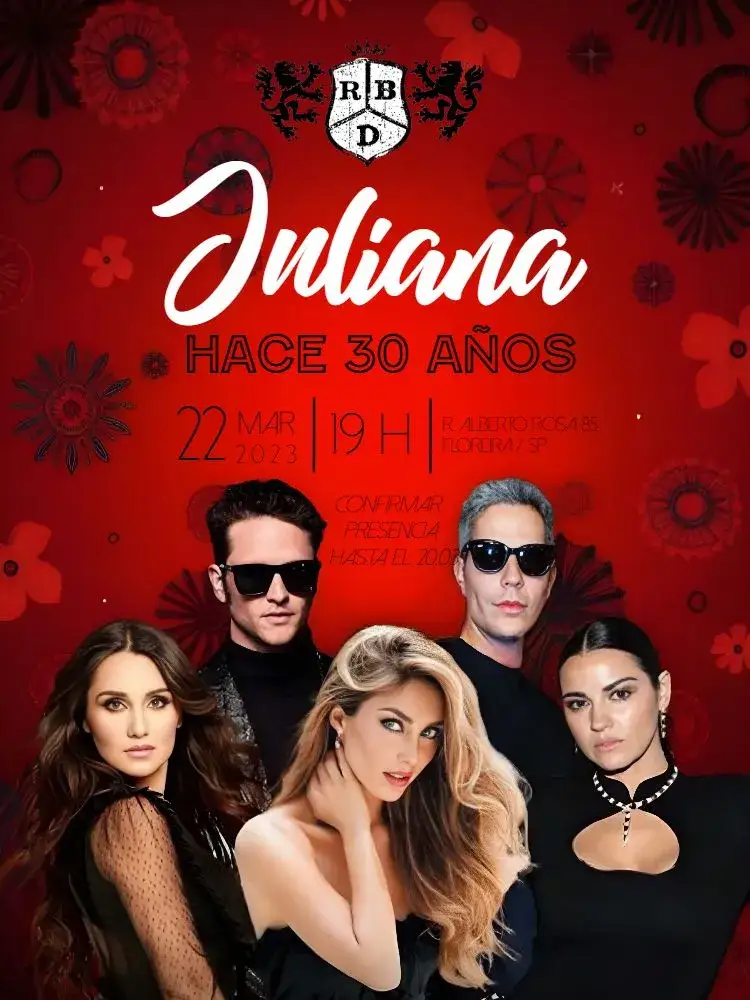 Invitación Rebelde Rbd Rojo – tema Más buscados rojo, negro, blanco, moderno, joven, temático