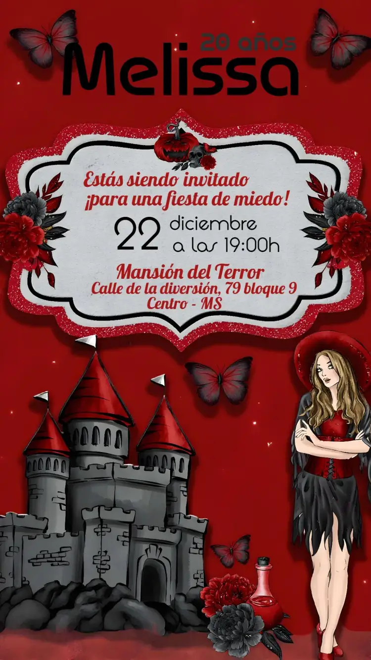 Invitación Halloween Adulto