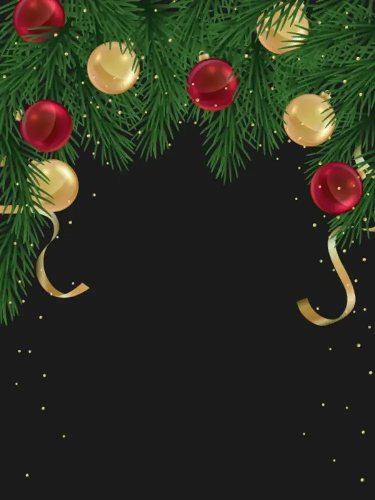 Invitación Tarjeta De Navidad Fiesta – tema Tarjeta verde, festivo, tradicional, colorido, alegre, temático
