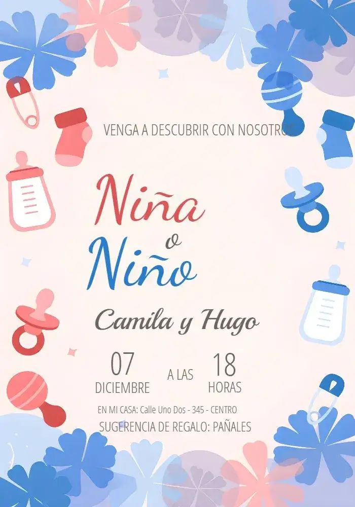 Chá de Revelación Rosa