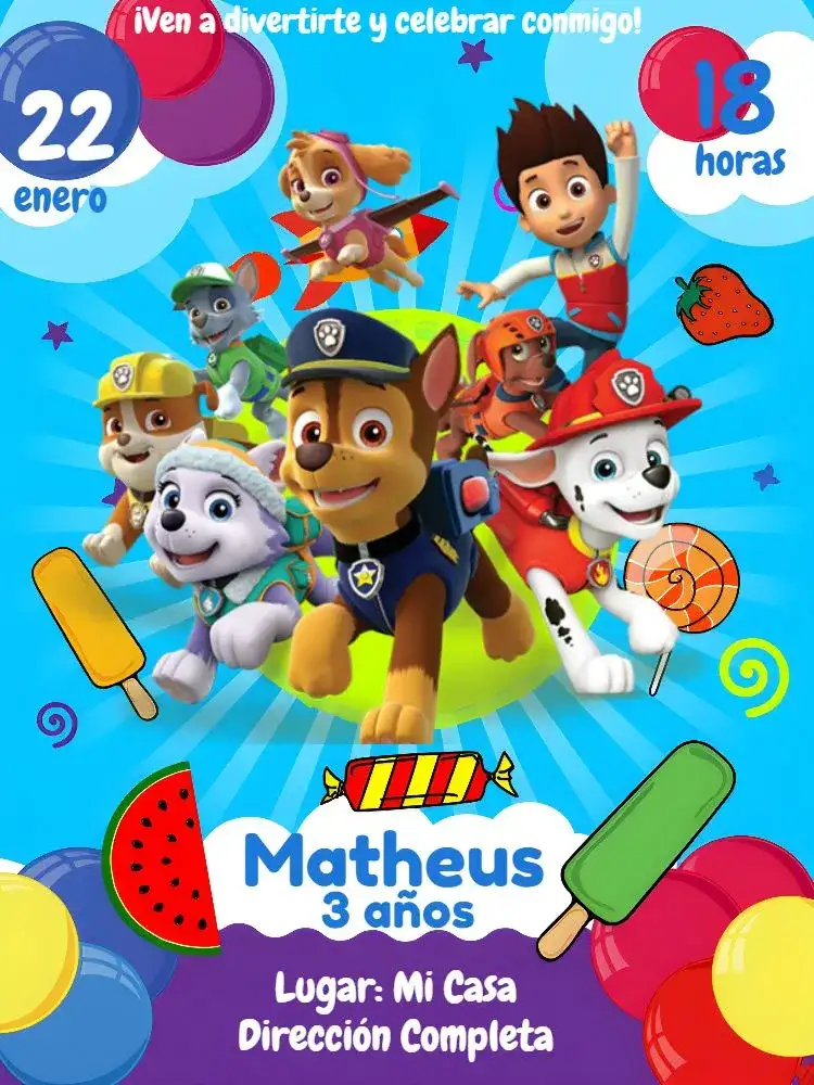 Fiesta Patrulla Canina