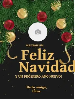 Invitación Tarjeta De Navidad Festividades