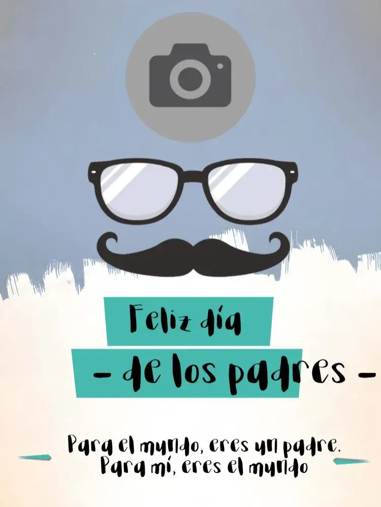 Invitación Publicación Día Del Padre Con Foto Amor – tema Fechas Conmemorativas moderno, afectuoso, familiar, colorido, minimalista