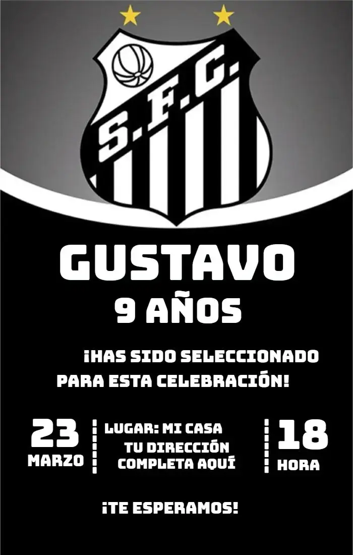 Invitación Santos 1