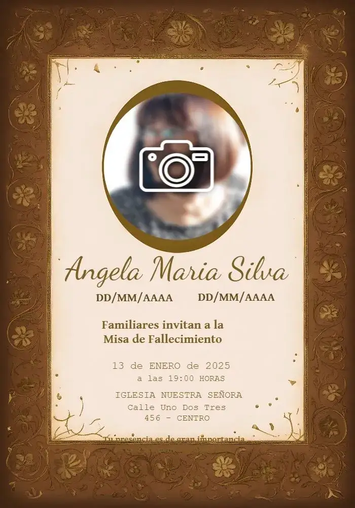 Invitación Misa De Fallecimiento Con Foto Blanco – tema Fechas Conmemorativas blanco, sobrio, minimalista, elegante, tranquilo