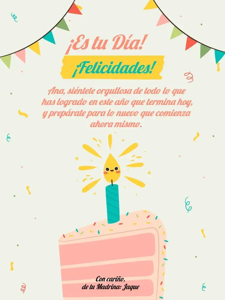 Invitación Tarjeta con Mensaje de Felicitación/Confeti Bandera