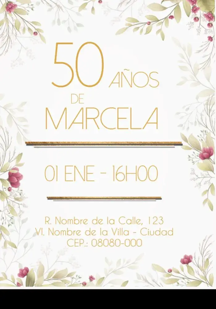 Invitación Virtual 50 Anos Geométrico