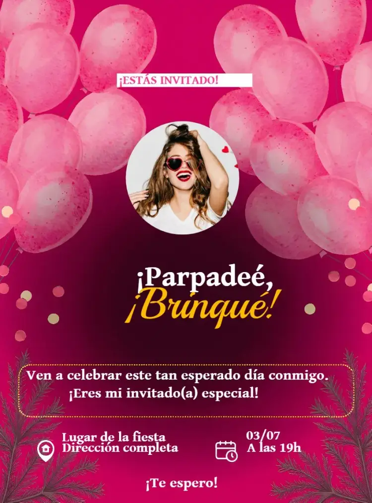 Invitación Trintei Con Foto 30