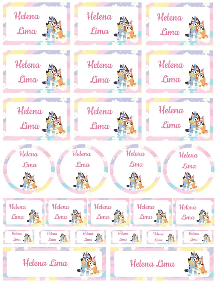 Invitación Bluey y Bingo