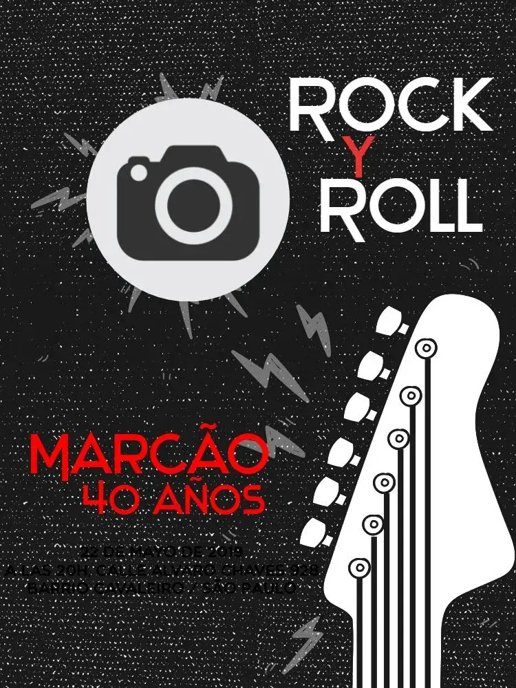 Invitación Banda de Rock