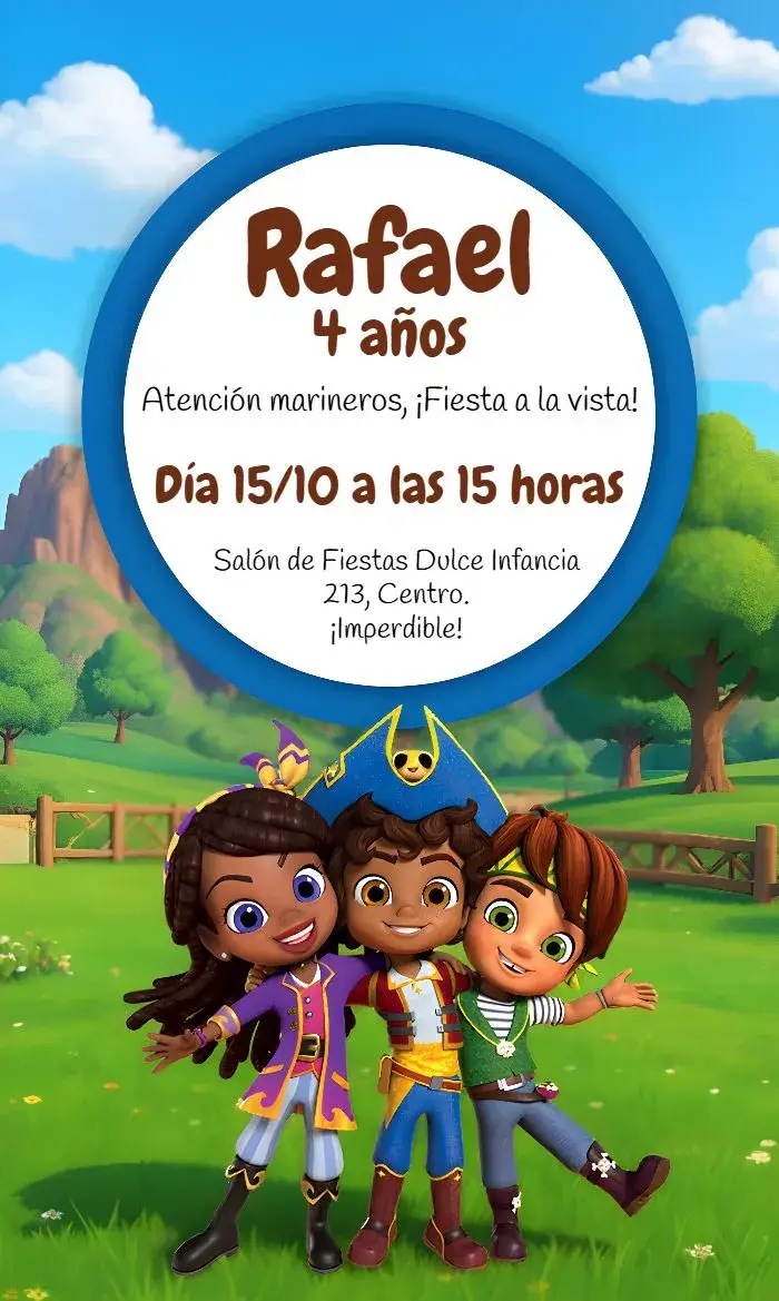 Invitación **Santiago Dos Mares Marujo**
