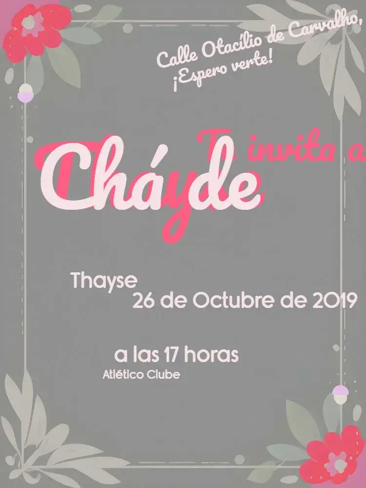 Invitación Despedida de Soltera Hojas – tema Despedida de Soltera floral, moderno, elegante, rosa, natural, delicado