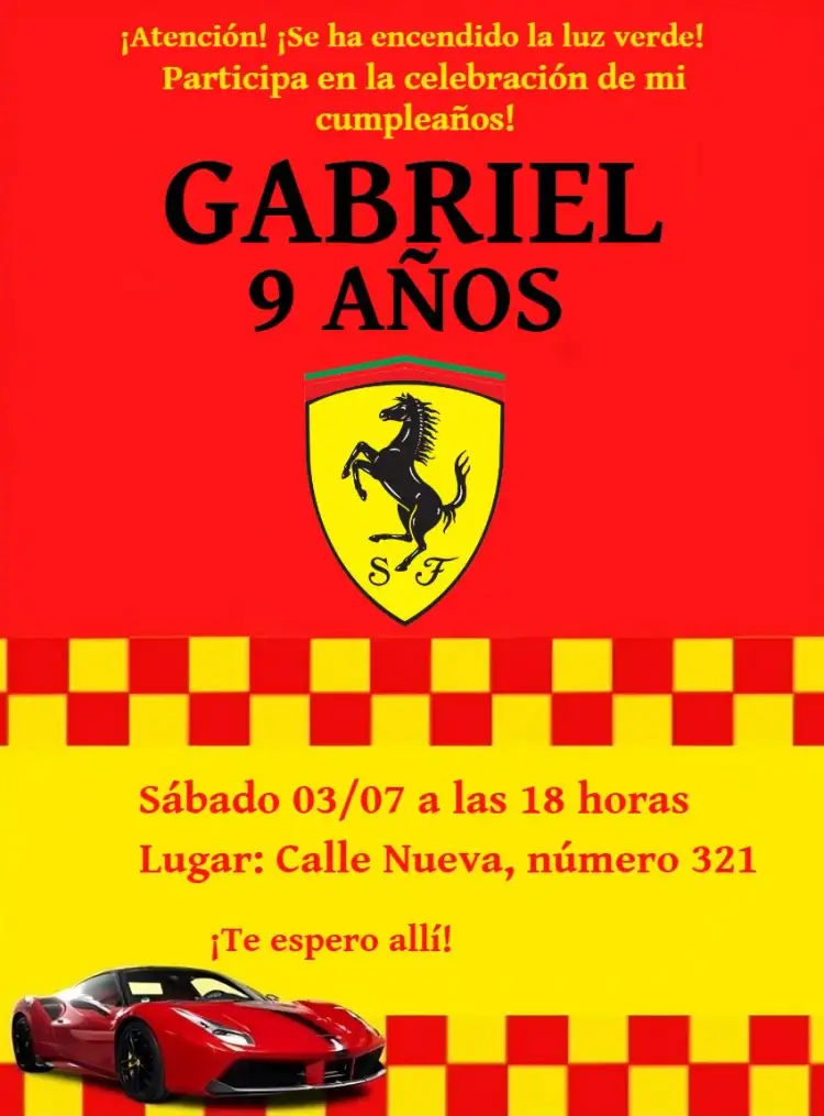 Invitación Ferrari Online