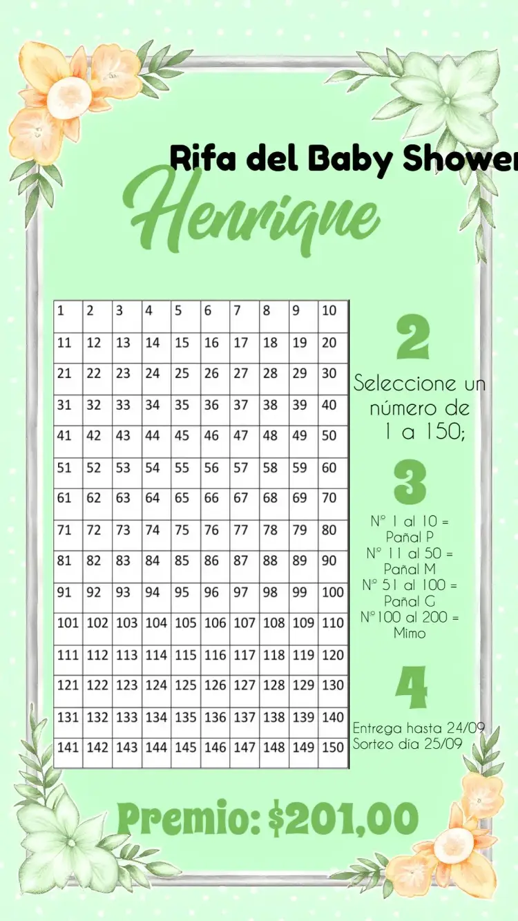 Invitación Té Rifa Safari Verde – tema Más buscados safari, selva, colorido, infantil, divertido, natureza