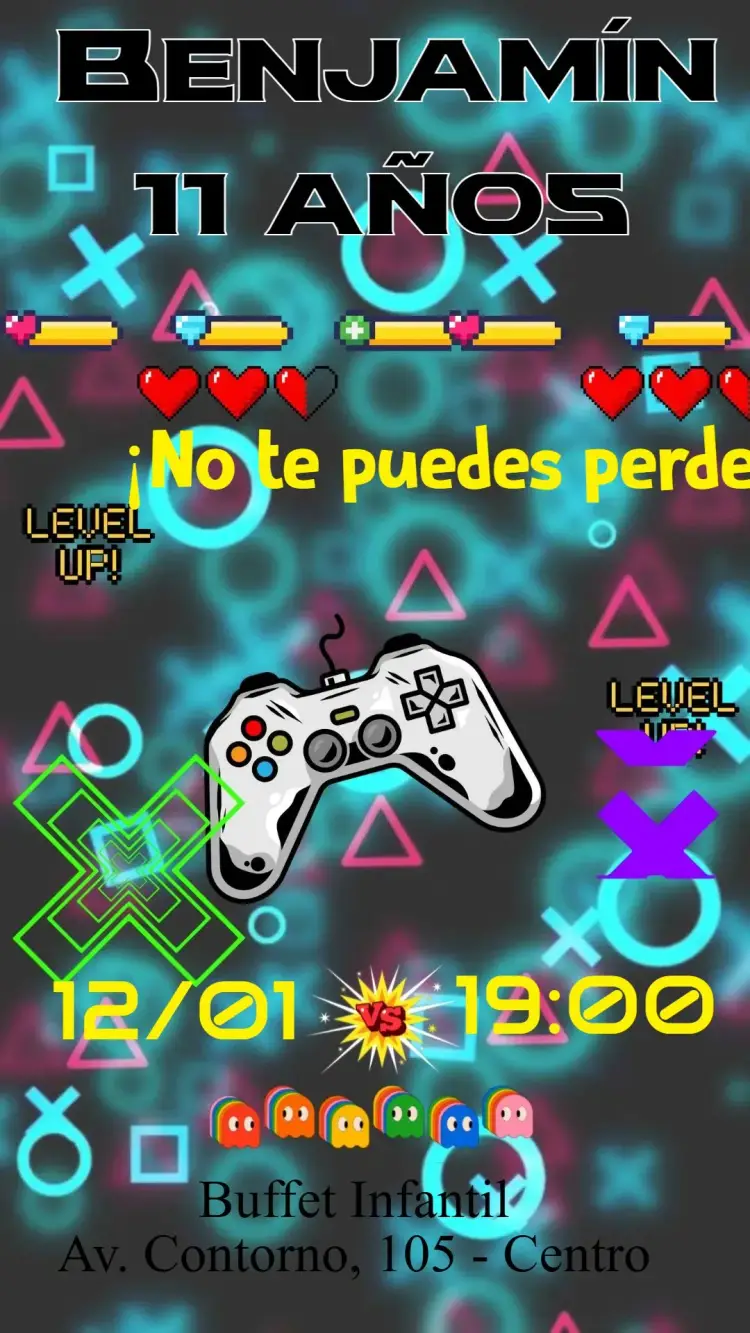 Invitación Videojuego