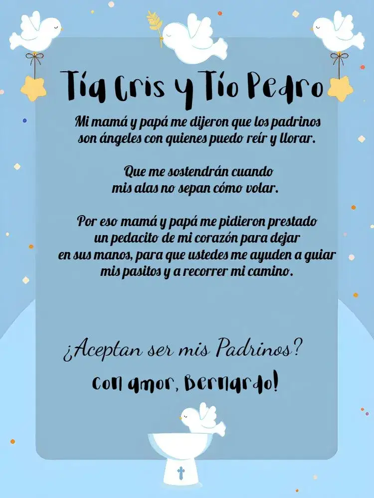 Invitación Padrinos De Bautismo Rojo – tema Bautismo rojo vibrante, ángeles, cruz, religioso, colorido, infantil