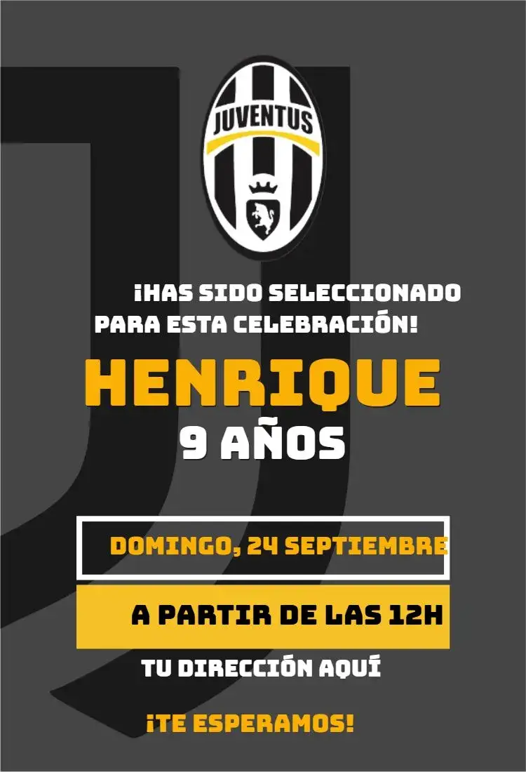 Invitación Juventus 3