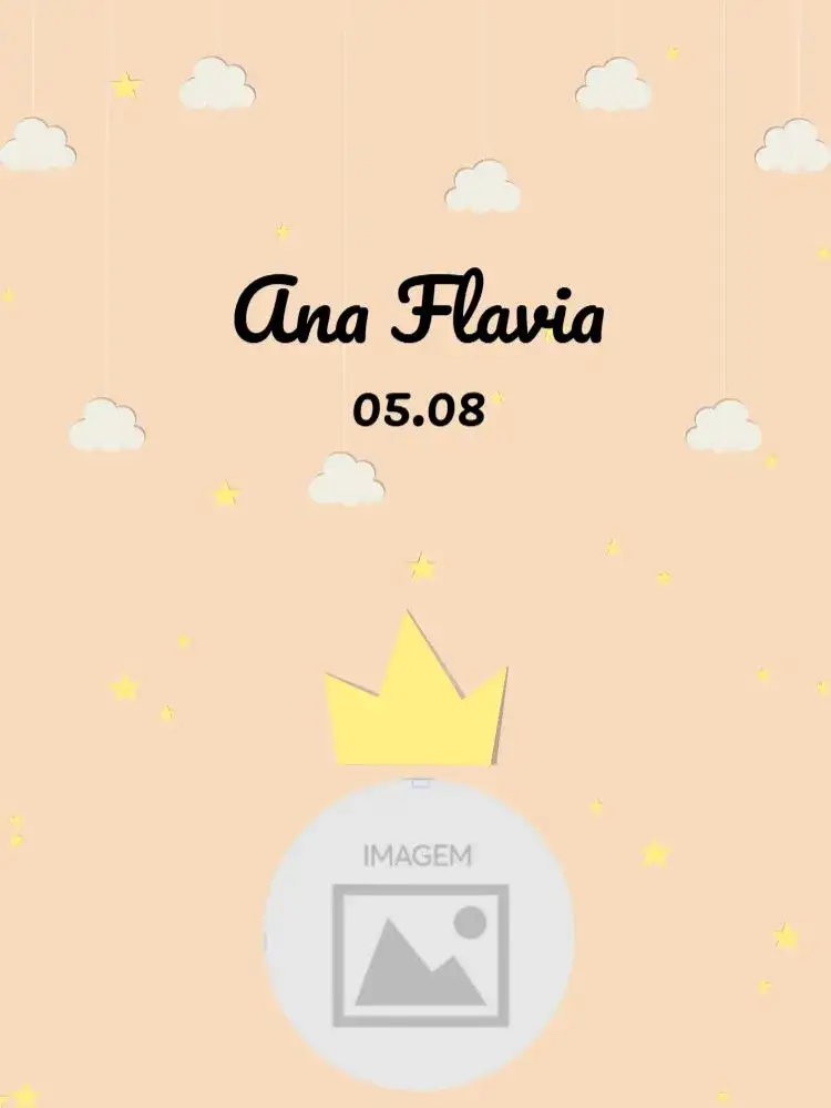 Invitación Bebé Online – tema Baby Shower delicado, soñador, princesa, nocturno, infantil, moderno