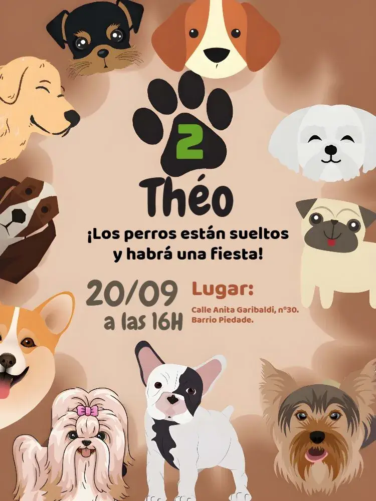 Invitación Razas de Perros