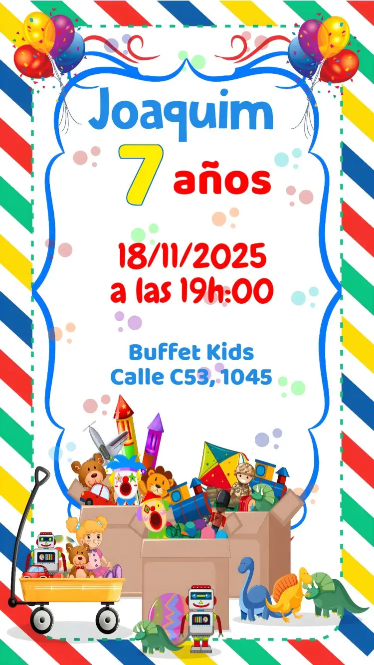 Invitación Juguetes