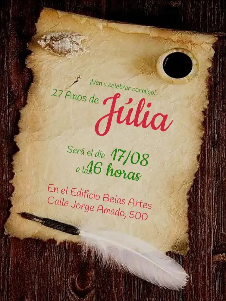 Invitación Papiro Pena Para Editar Nueva – tema Despedida de Soltera floral, romántico, elegante, moderno, delicado