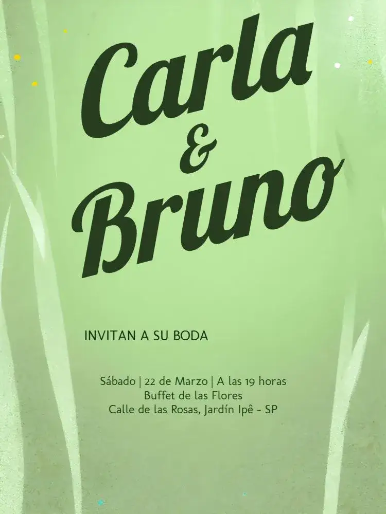 Invitación Boda Floral Blanca – tema Boda floral, romántico, elegante, rústico, verde y blanco, moderno