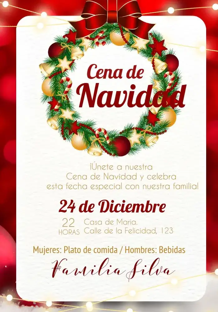 Invitación Para Cena De Navidad Verde – tema Fechas Conmemorativas verde, elegante, festivo, acogedor, minimalista