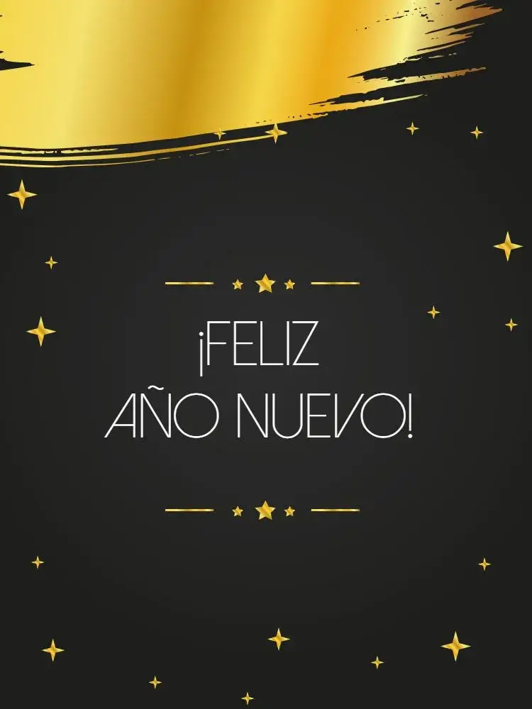 Invitación Tarjeta Feliz Año Nuevo Personalizada