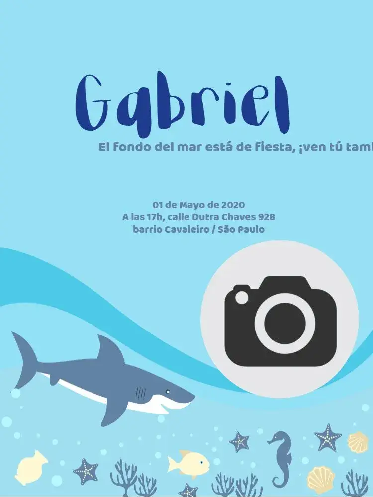 Invitación Fondo Del Mar Whatsapp