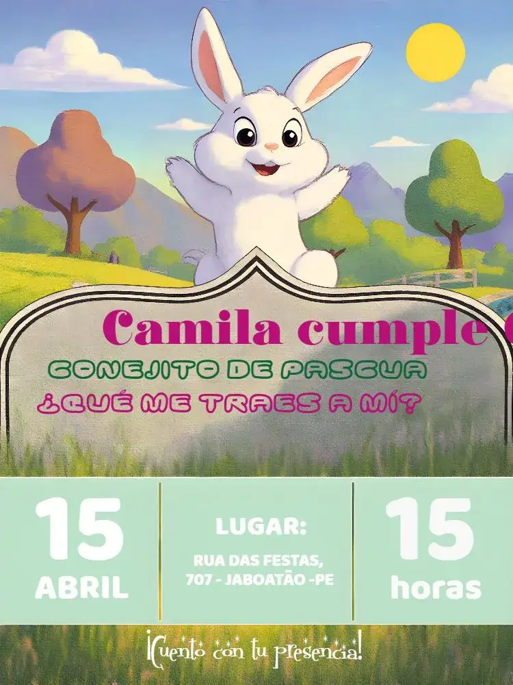 Invitación Pascua Colorida