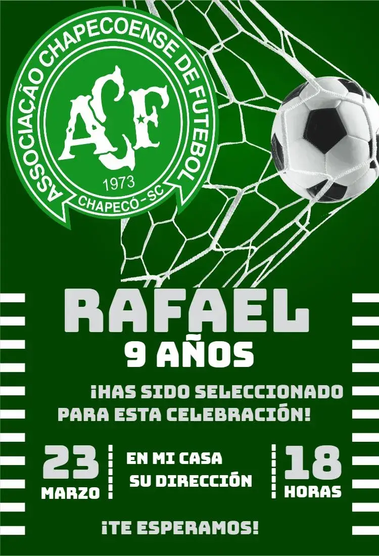 Invitación Chapecoense 3