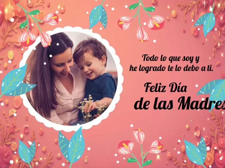 Invitación Tarjeta Día De Las Madres Con Foto Celebración