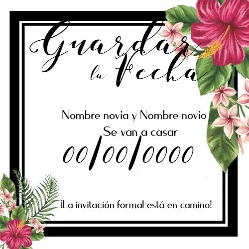 Invitación Save The Date Flores Vinho 15 Anos