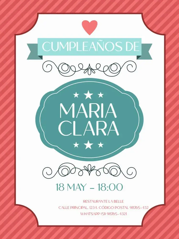 Invitación Femenino Adulto Parisino a Rayas Celebración