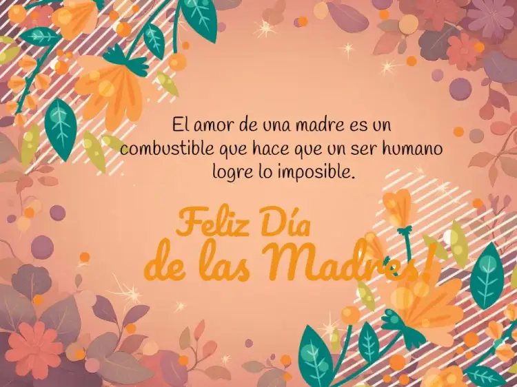 Invitación Tarjeta Día De Las Madres Naranja – tema Fechas Conmemorativas naranja, floral, moderno, colorido, delicado, vibrante