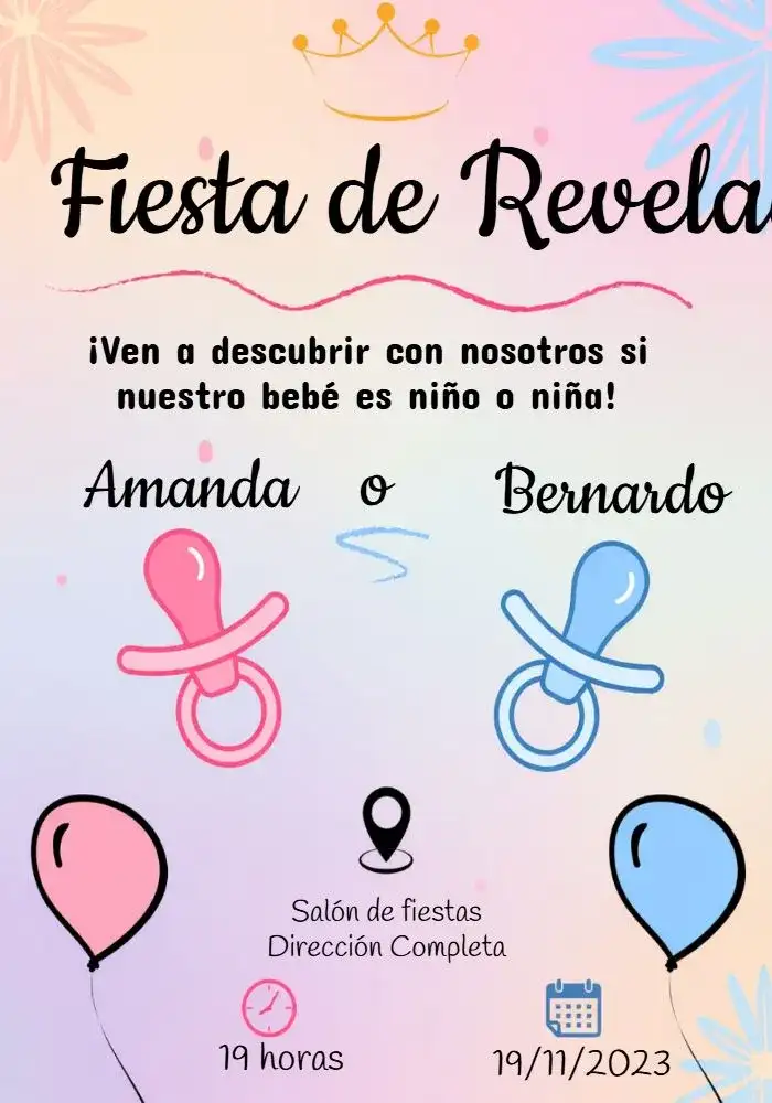 Baby Shower Pink Blue And