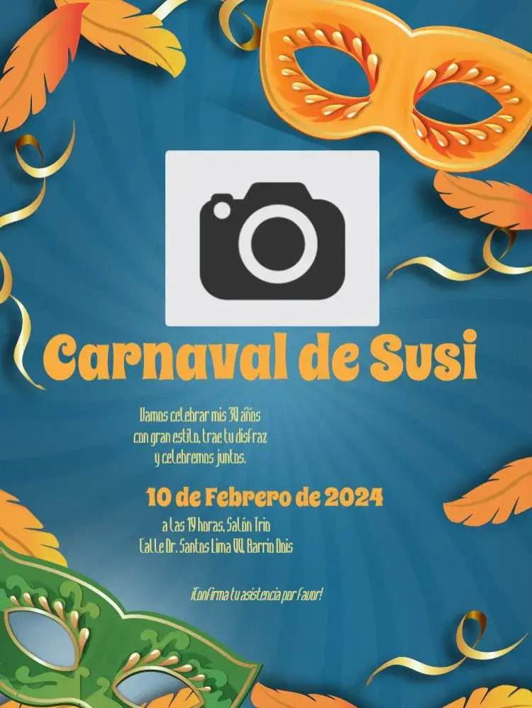 Invitación Carnaval Whatsapp