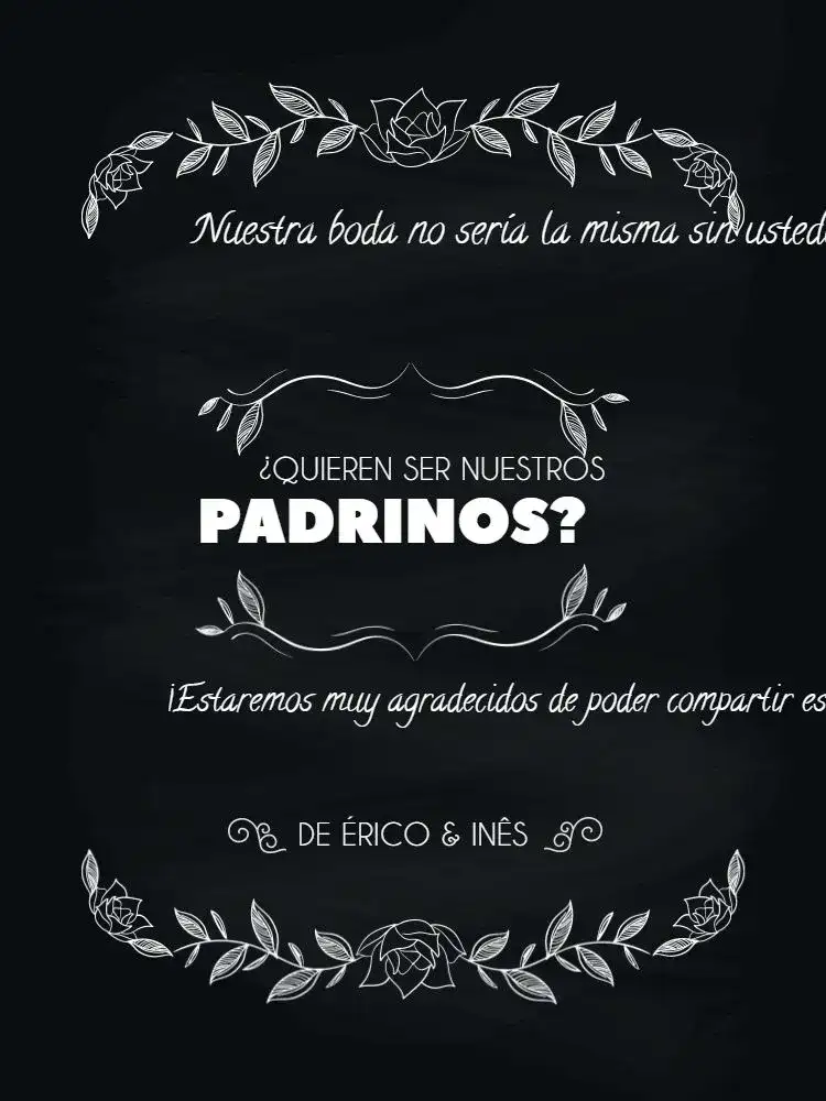 Para Padrinos De Boda Oscuro Y Delicado Floral