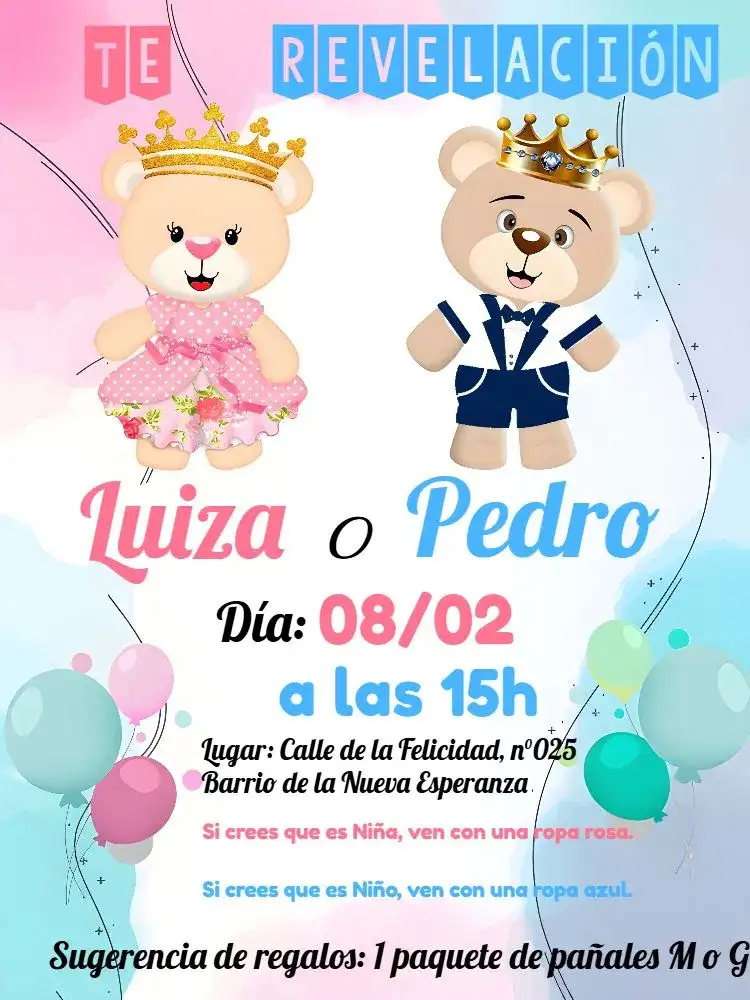 Baby Shower de Ositos Realeza Ositosbebé