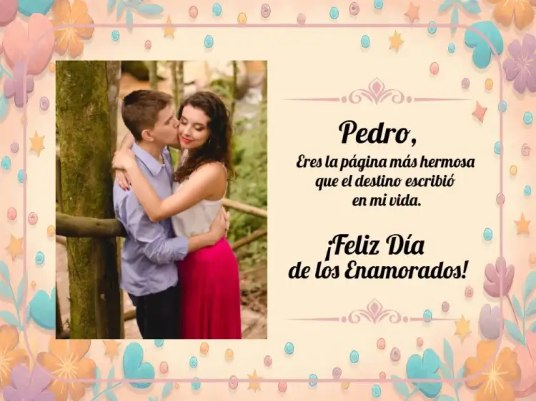 Invitación Tarjeta Día De Los Enamorados Con Foto Hojas