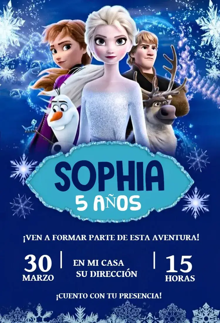 Invitación Frozen 6