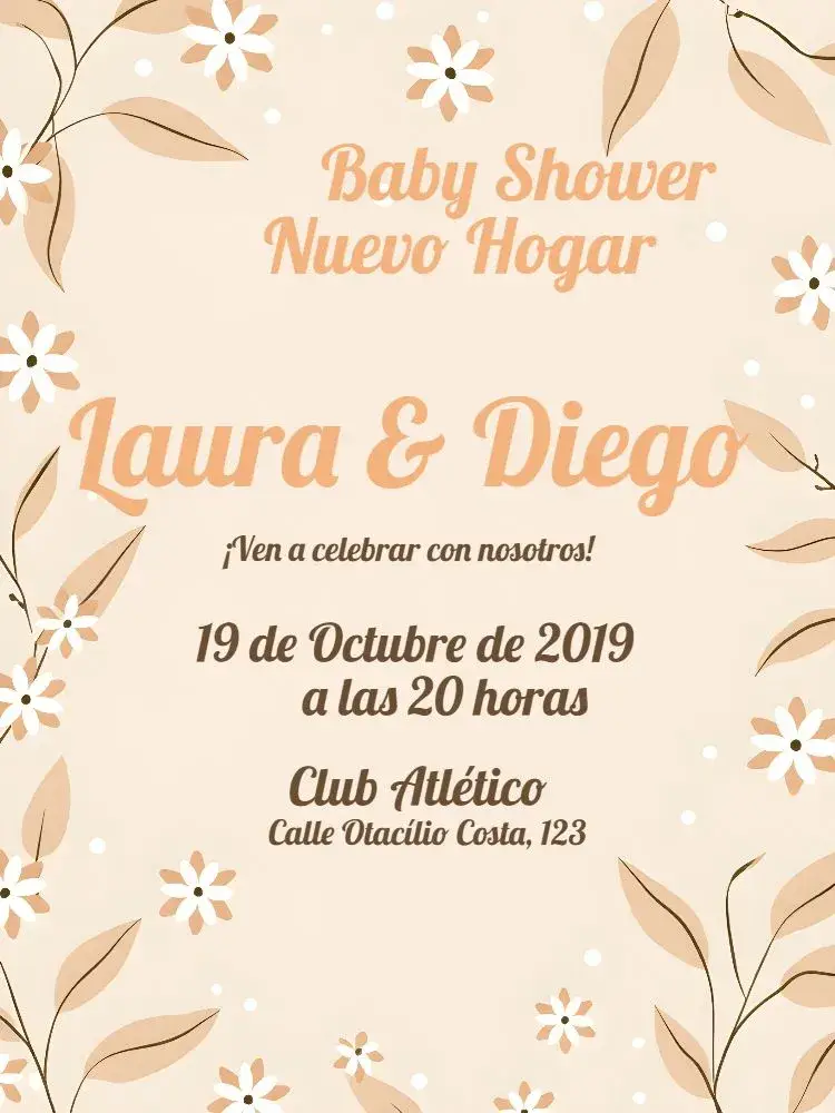 Invitación Despedida de soltera de la nueva casa de bodas
