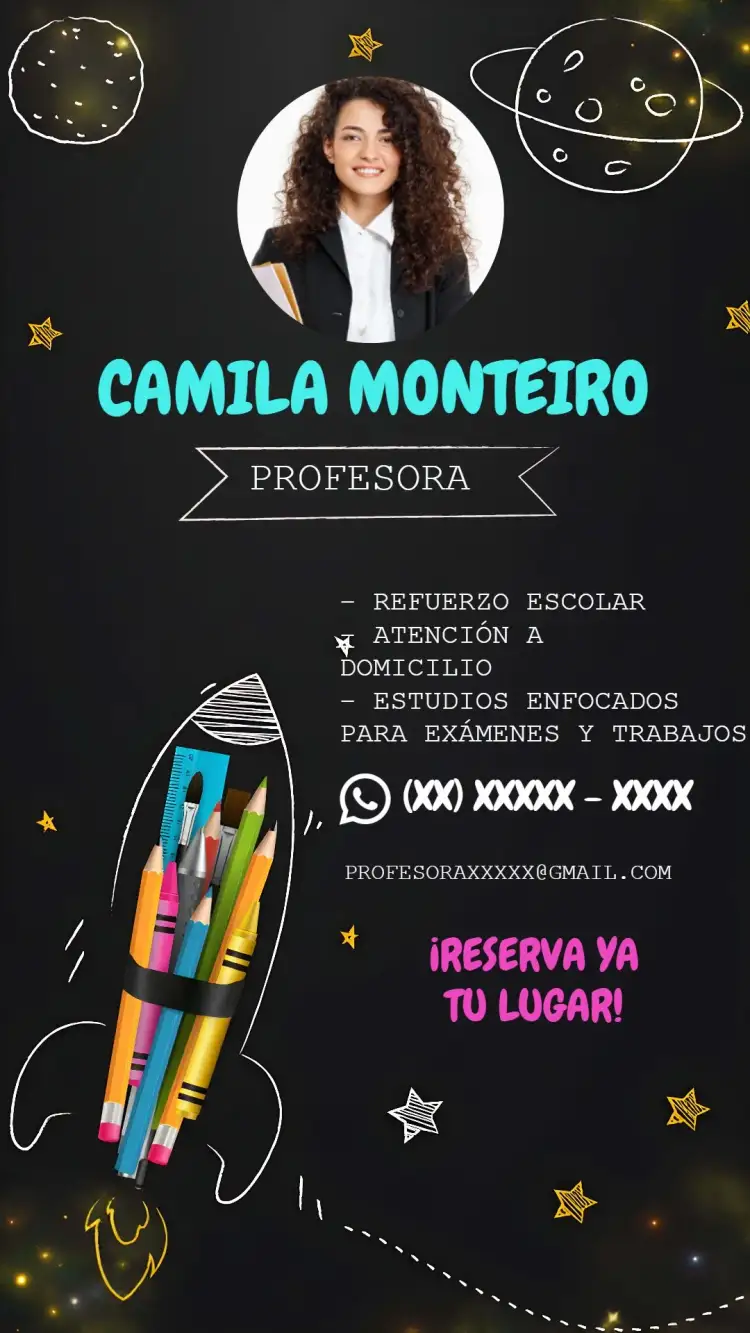 Invitación Tarjeta De Visita Clases Refuerzo Dificultad – tema Más buscados colorido, moderno, educativo, divertido, atractivo, ilustraciones educativas