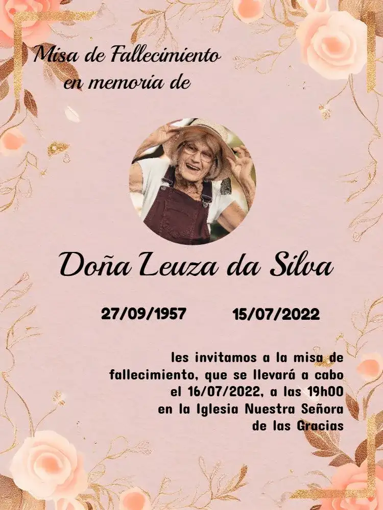 Misa De Fallecimiento Con Foto