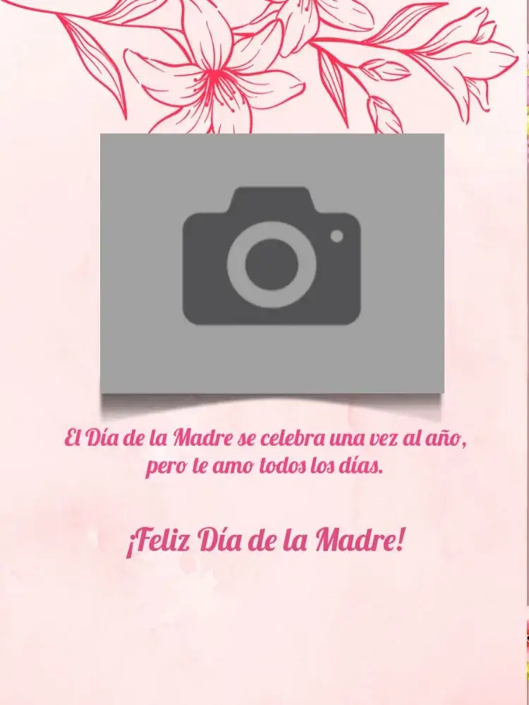 Invitación Cómo Hacer Tarjeta Día De La Madre Creativa Flores Foto Online editable y personalizable